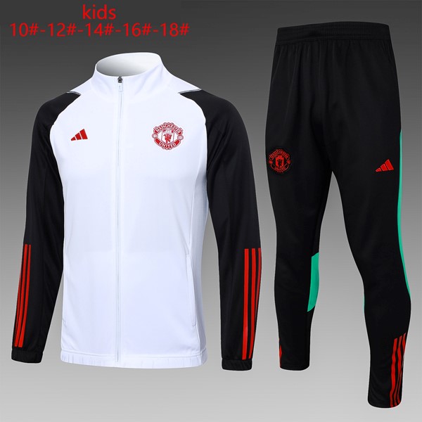 Ninos Chandal Manchester United 2024 Blanco Negro